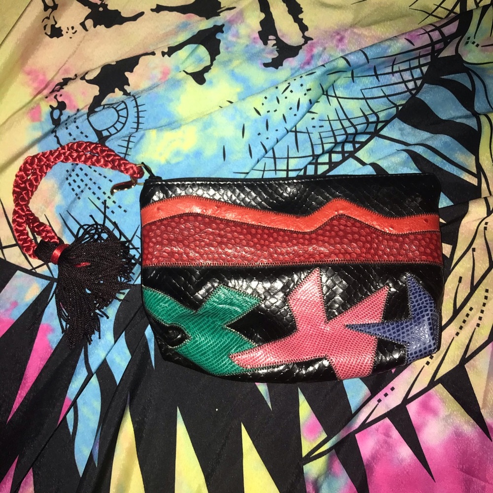 Sharif clutch wristlet bag